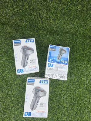 66watts Fast Car Charger (3 Pots )