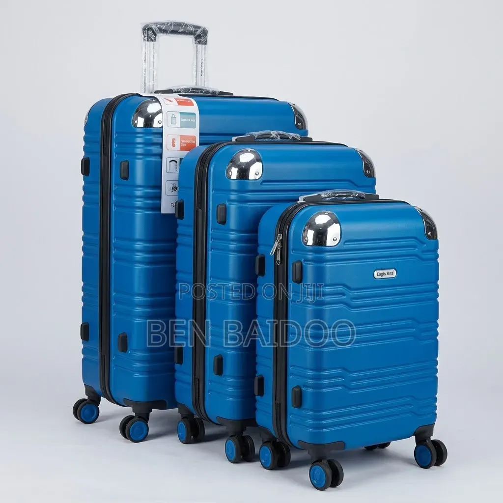 Plastic Travelling Bags 3 in One Set(Multi Colors)