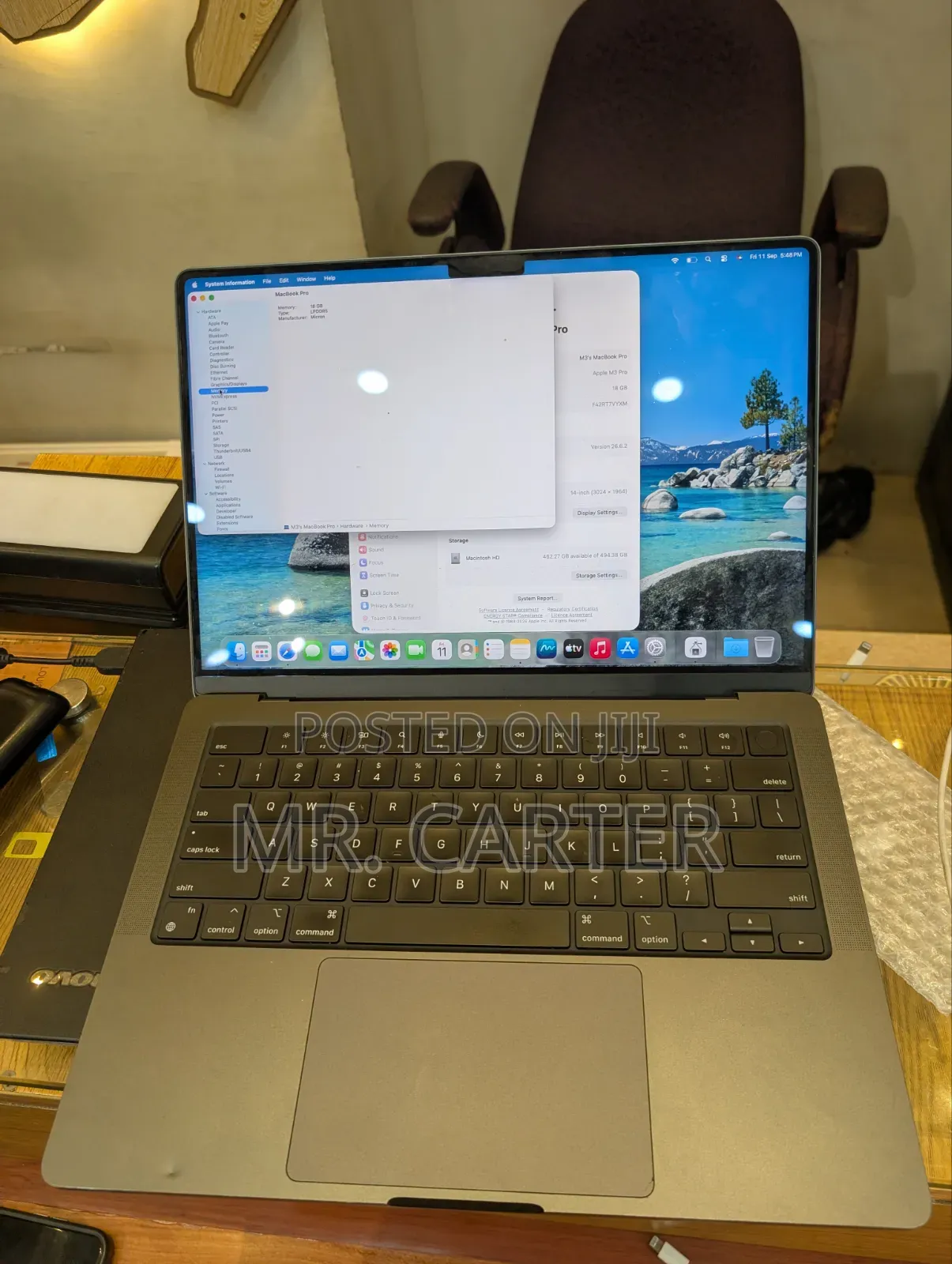 New Laptop Apple MacBook Pro 2023 M3 Pro 18GB Apple M3 Pro SSD 512GB
