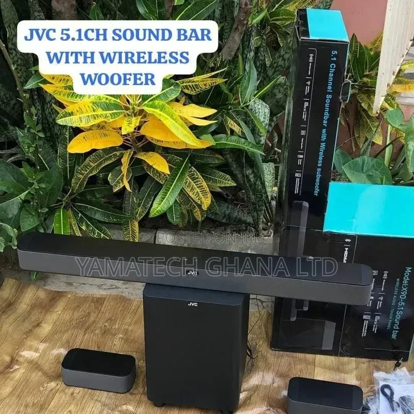 Original JVC 5.1CH SOUNDBAR With Woofer and 2 Surrounding Speaker