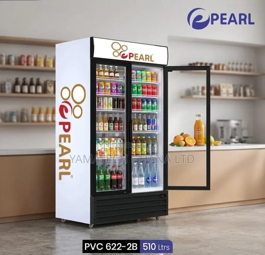 Pearl 510 Litre Double Door Display Fridge