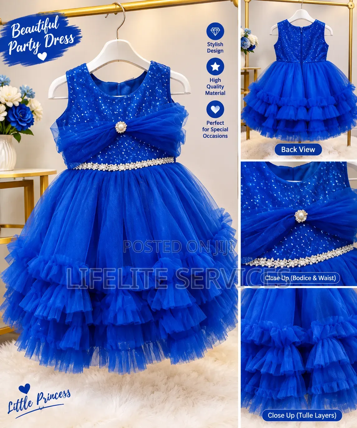 Princess Dress for Girls 0-7yrs