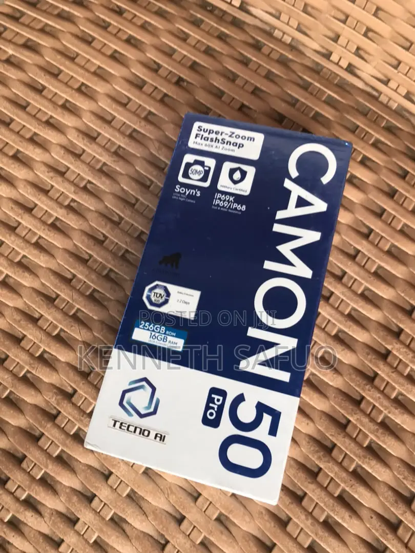 New Tecno Camon 50 Pro 256 GB Gray