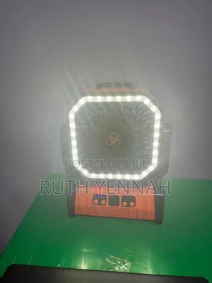 Chargeable Fan With Light and 20000 Power