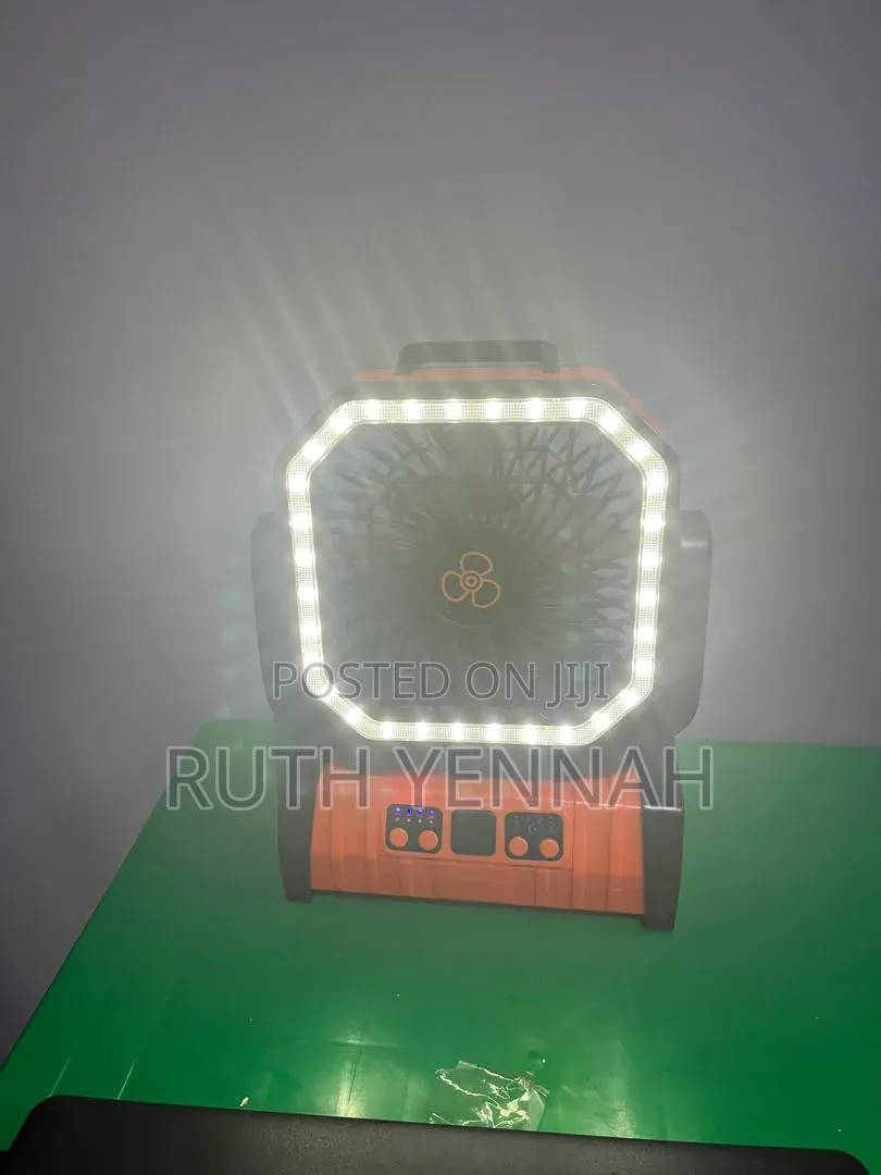 Chargeable Fan With Light and 20000 Power