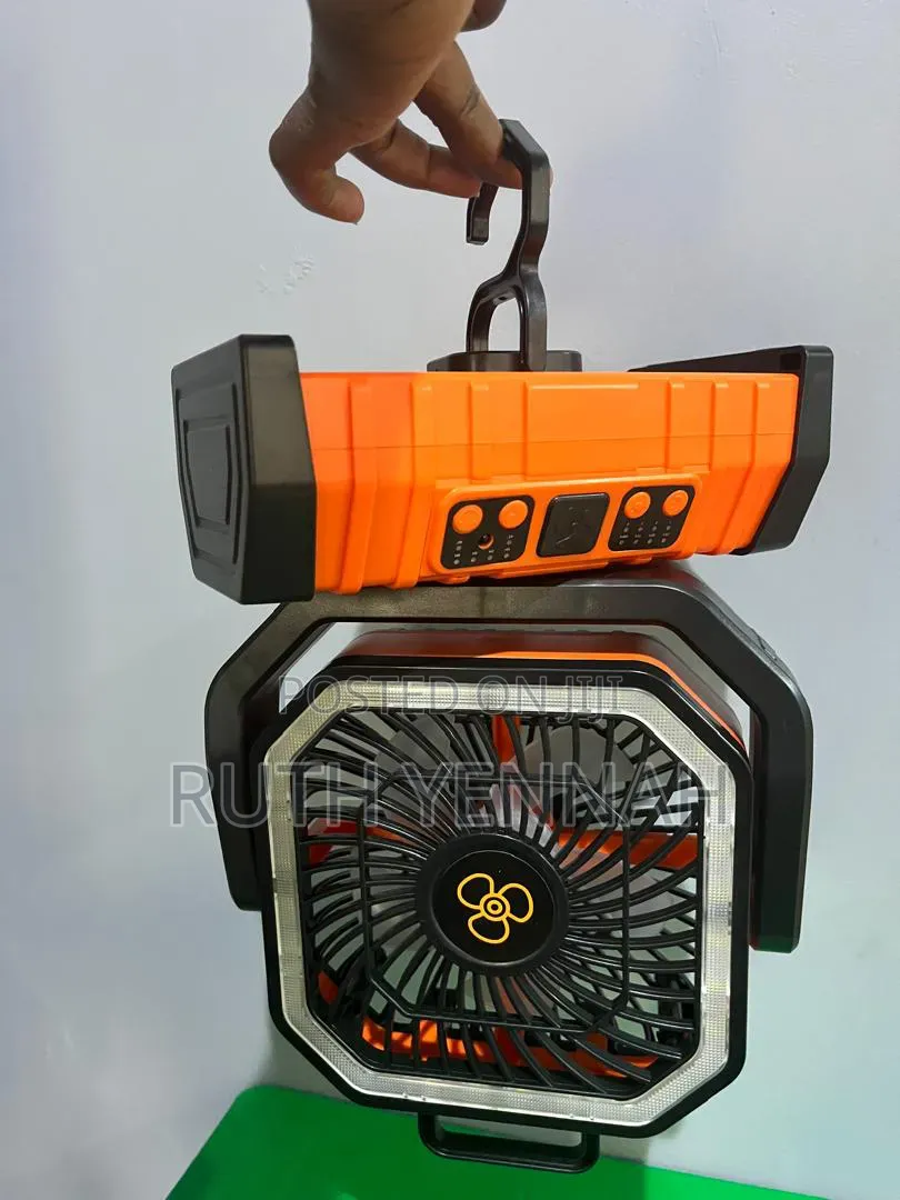 Chargeable Fan With Light and 20000 Power