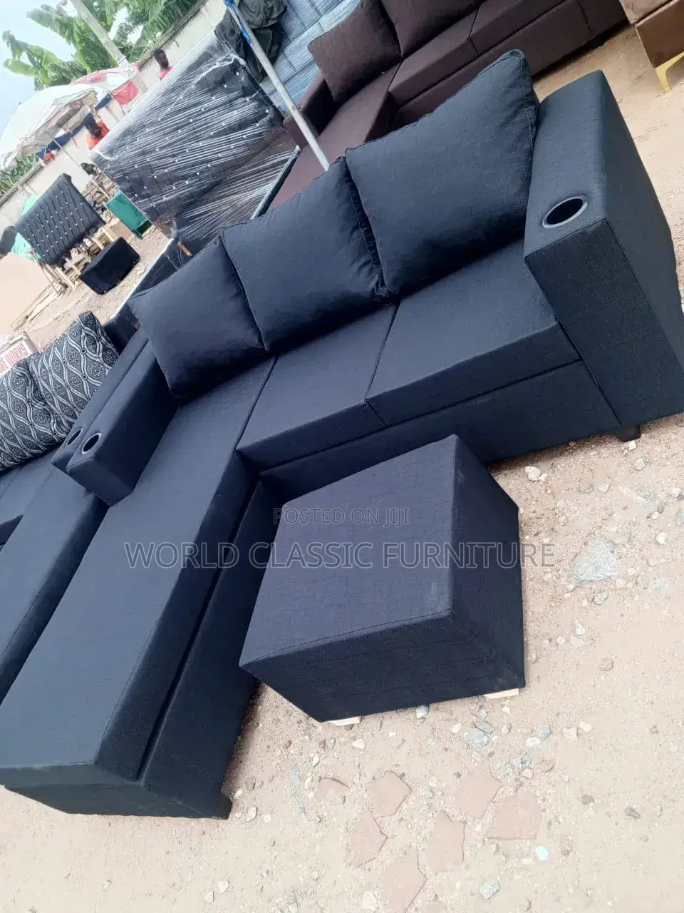 Luxury Modern L-Shaped Home Theater Sectional Sofa