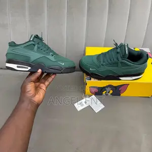 Air Jordan 4 X Nigel Sylvester "Fence Green" Sneakers(Loc:Adum Kumasi)