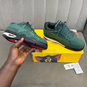 Air Jordan 4 X Nigel Sylvester "Fence Green" Sneakers(Loc:Adum Kumasi)