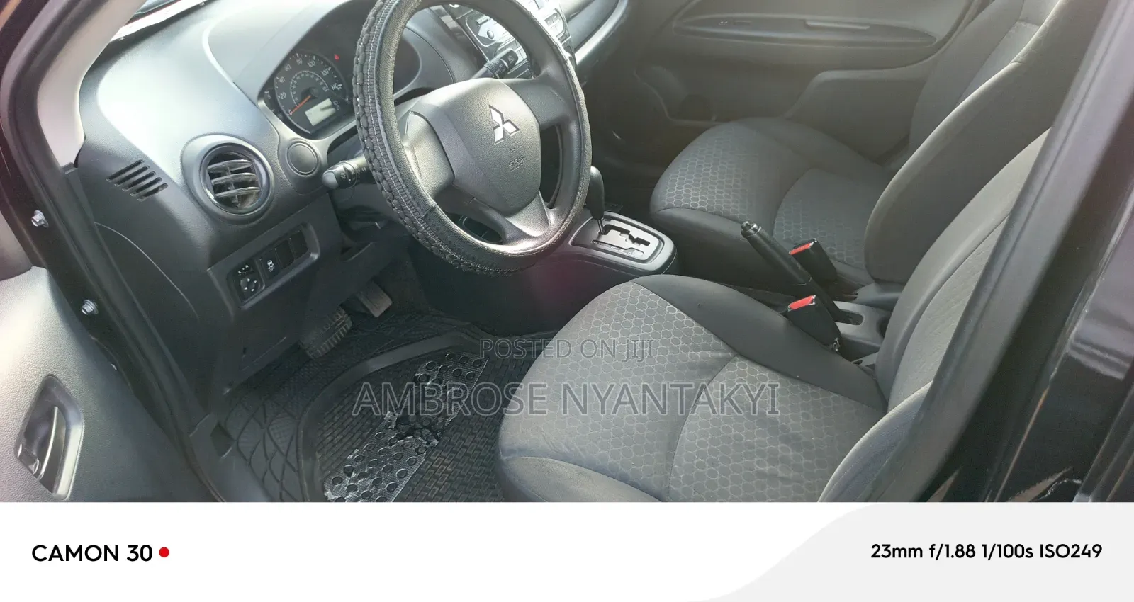 Mitsubishi Mirage DE 4dr Hatchback (1.2L 3cyl 5M) 2015 Black