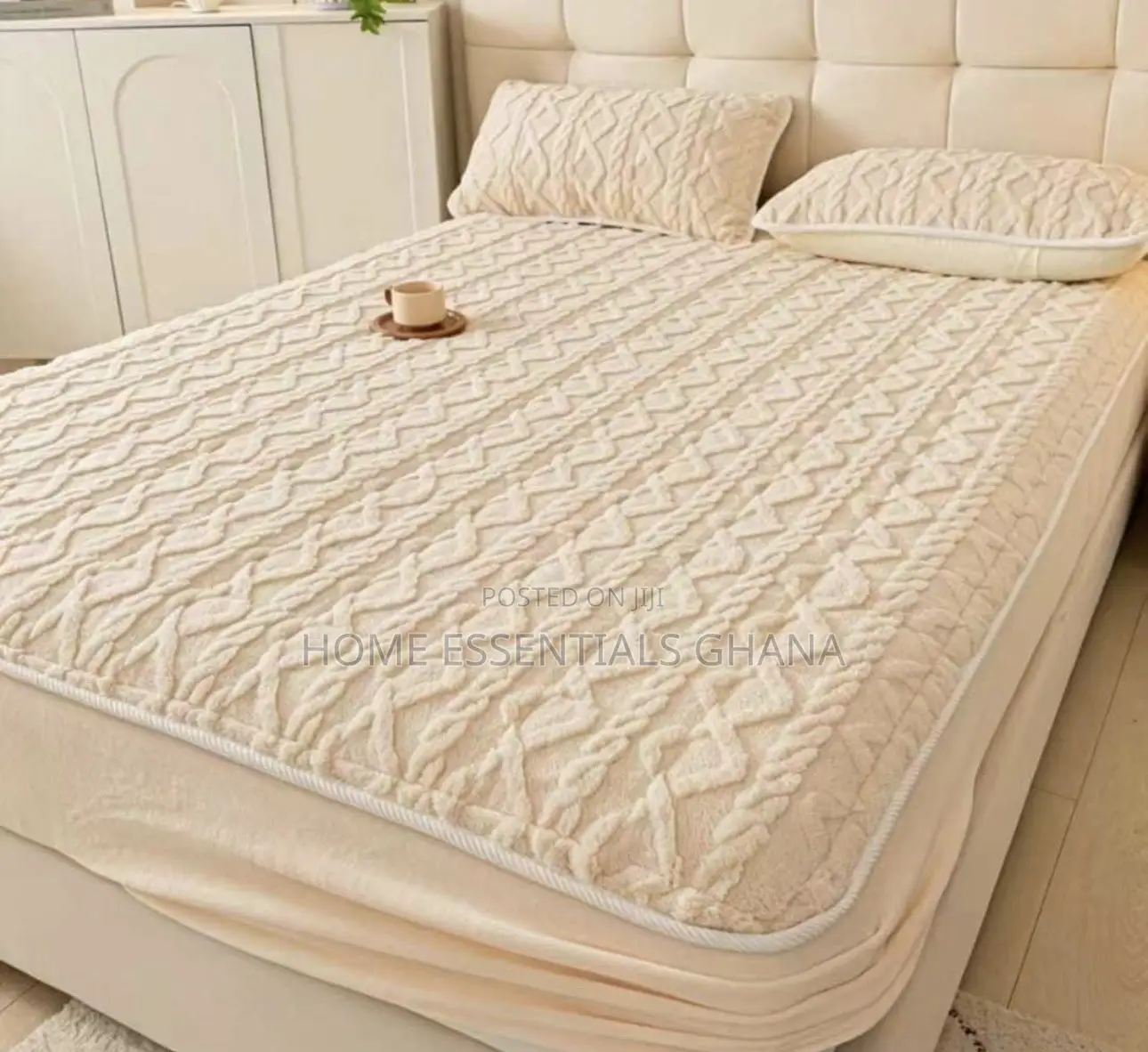 Double Luxurious Fluffy Pure Cotton Fitted Fluffy Mattress Covers
