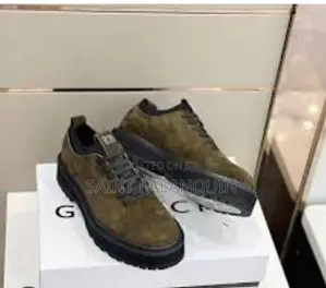 Pair of Olive Green With Chunky Black Lug Soles, Givenchy Details.