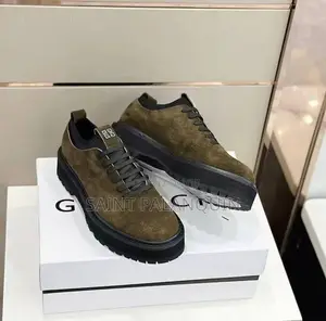 Pair of Olive Green With Chunky Black Lug Soles, Givenchy Details.