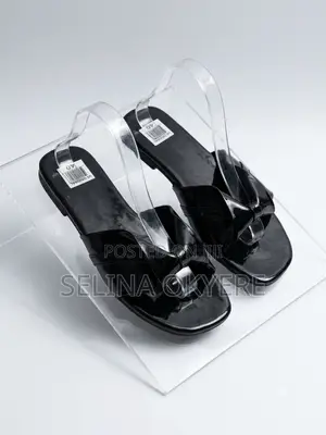 Brand New Women's Black Slippers - Size 40