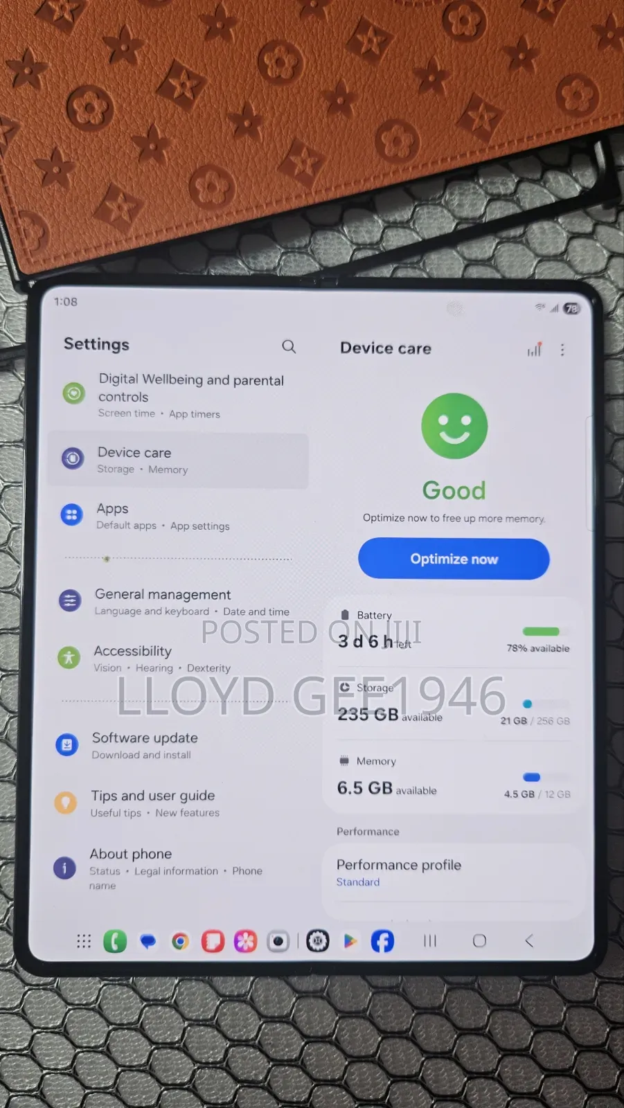 Samsung Galaxy Z Fold4 256 GB Black