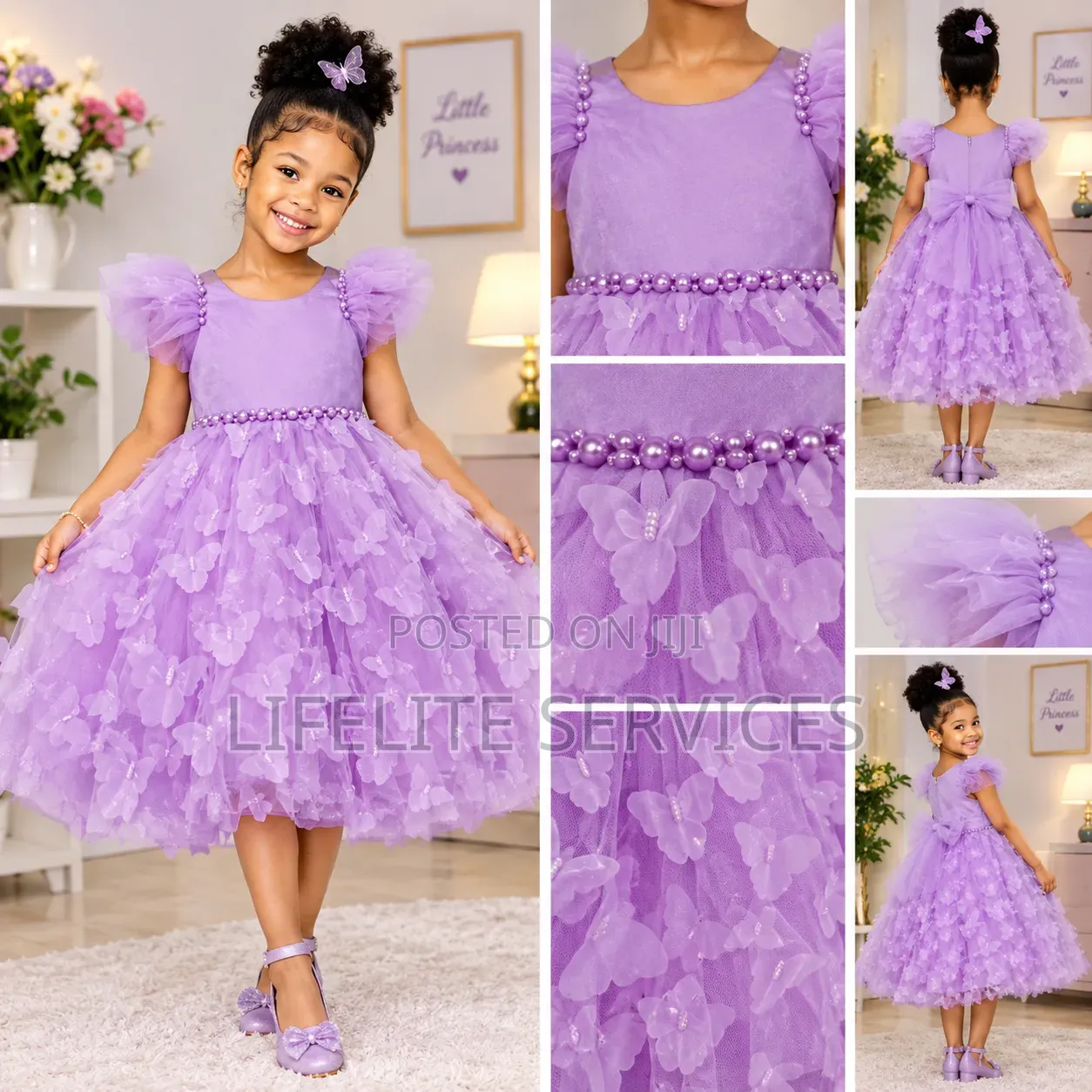 Beautiful Butterfly Dress for Girls 6months-7yrs