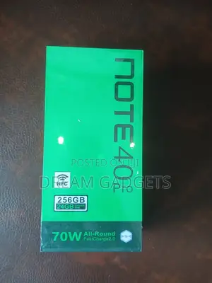 New Infinix Note 40 Pro 256 GB Black