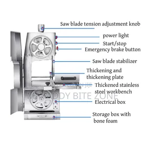 Commercial Stainless Steel Frozen Meat Cutter Machine