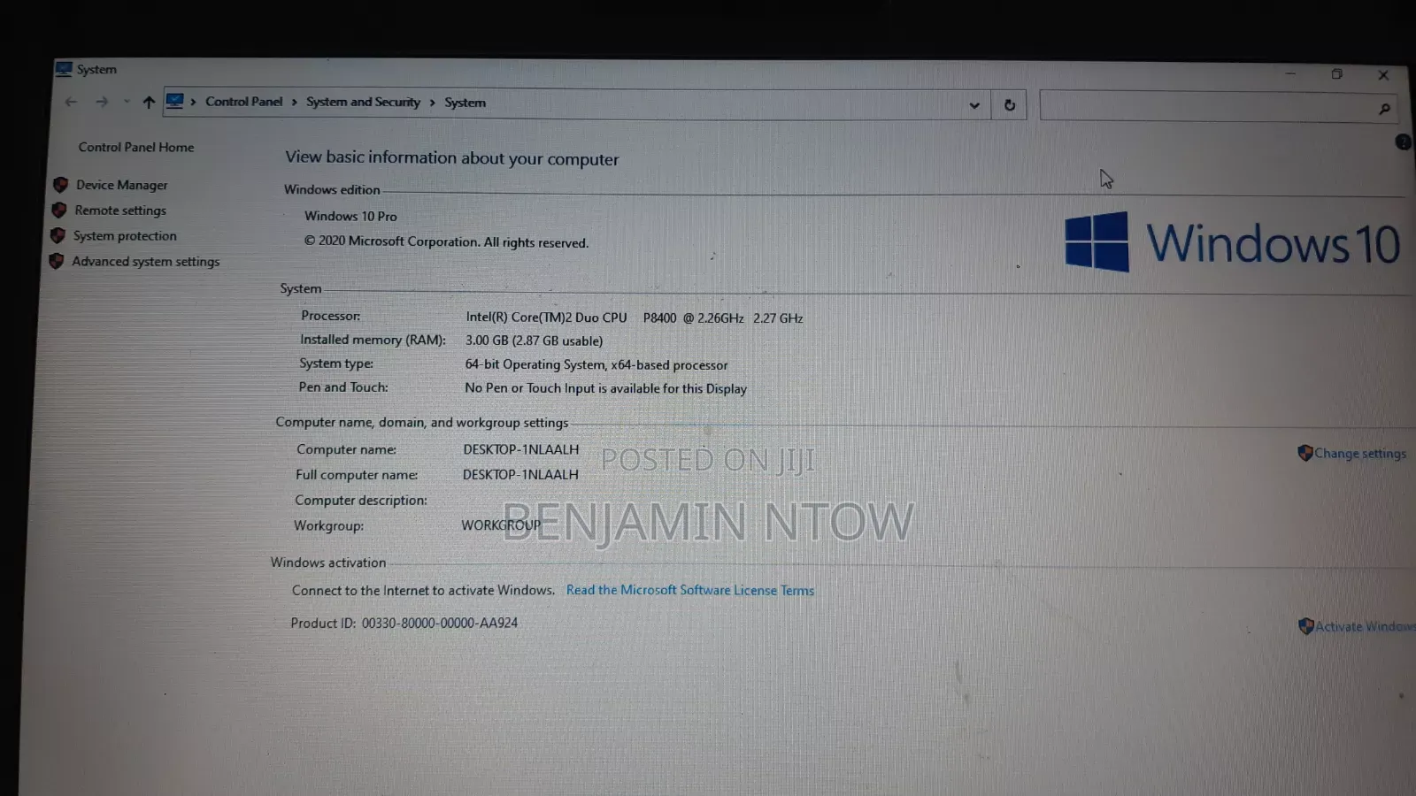 Laptop Toshiba Portege M800 3GB Intel Core M2 HDD 160GB