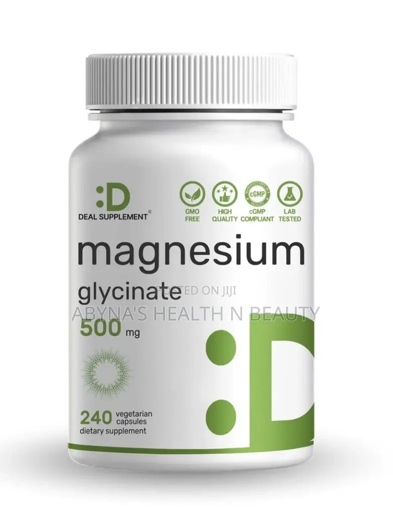 Magnesium Glycinate 500mg 240 Capsules -Deal Supplements