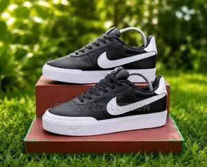 Solid Nike With Smooth Leather Surface