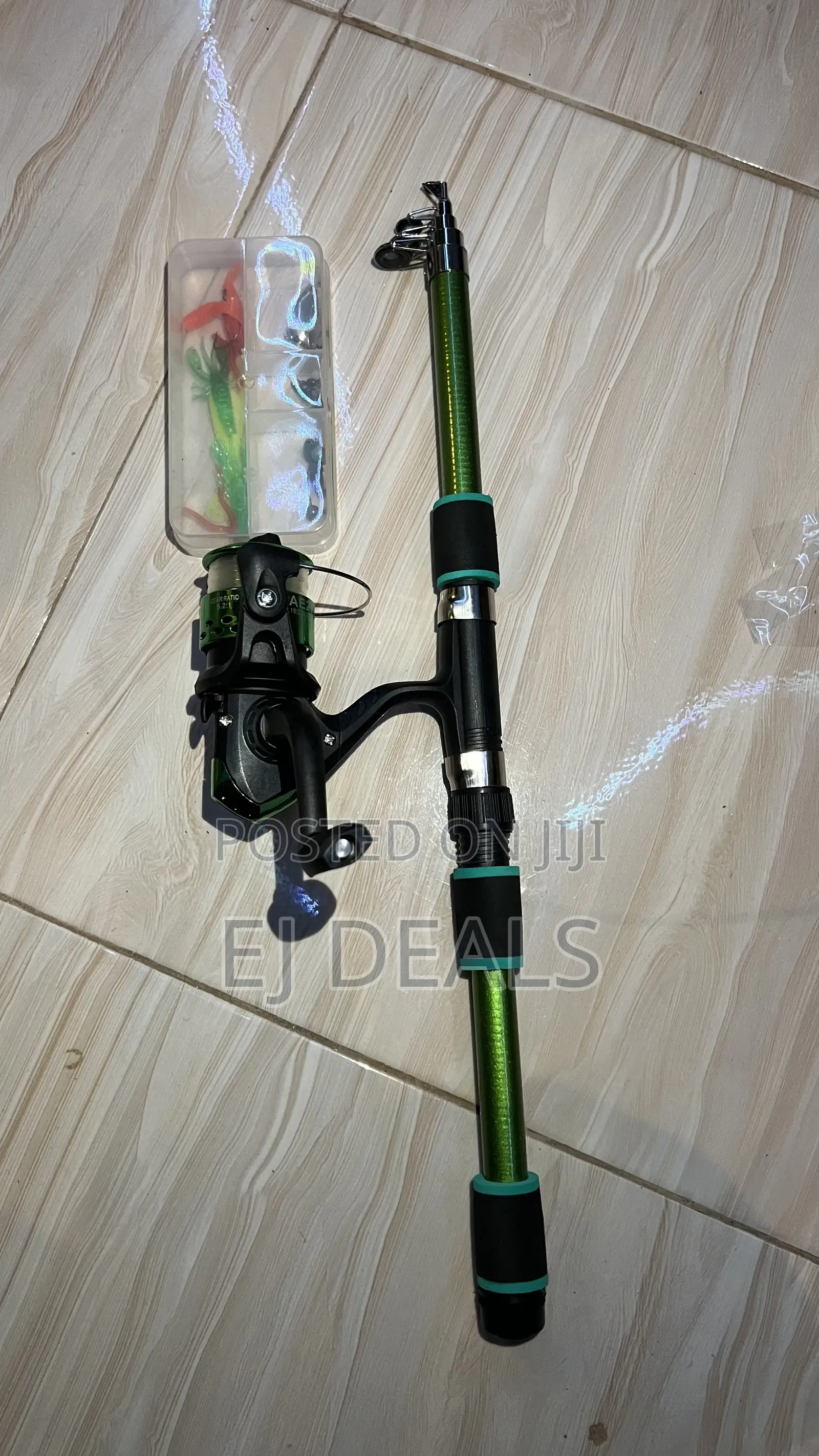 Fishing Rod With Hooks, Baits and Fishing Line