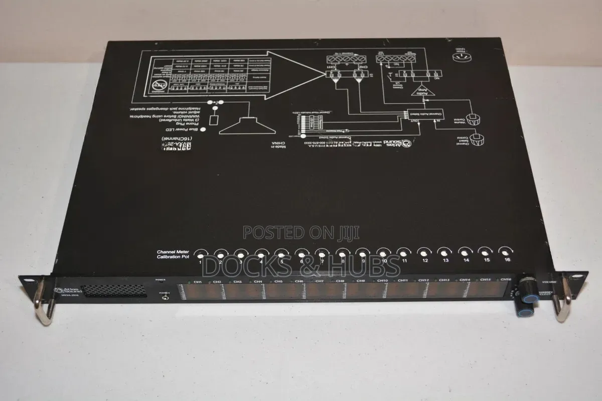Atlas Sound MVXA-2016 16-Channel Active Audio Monitor Panel