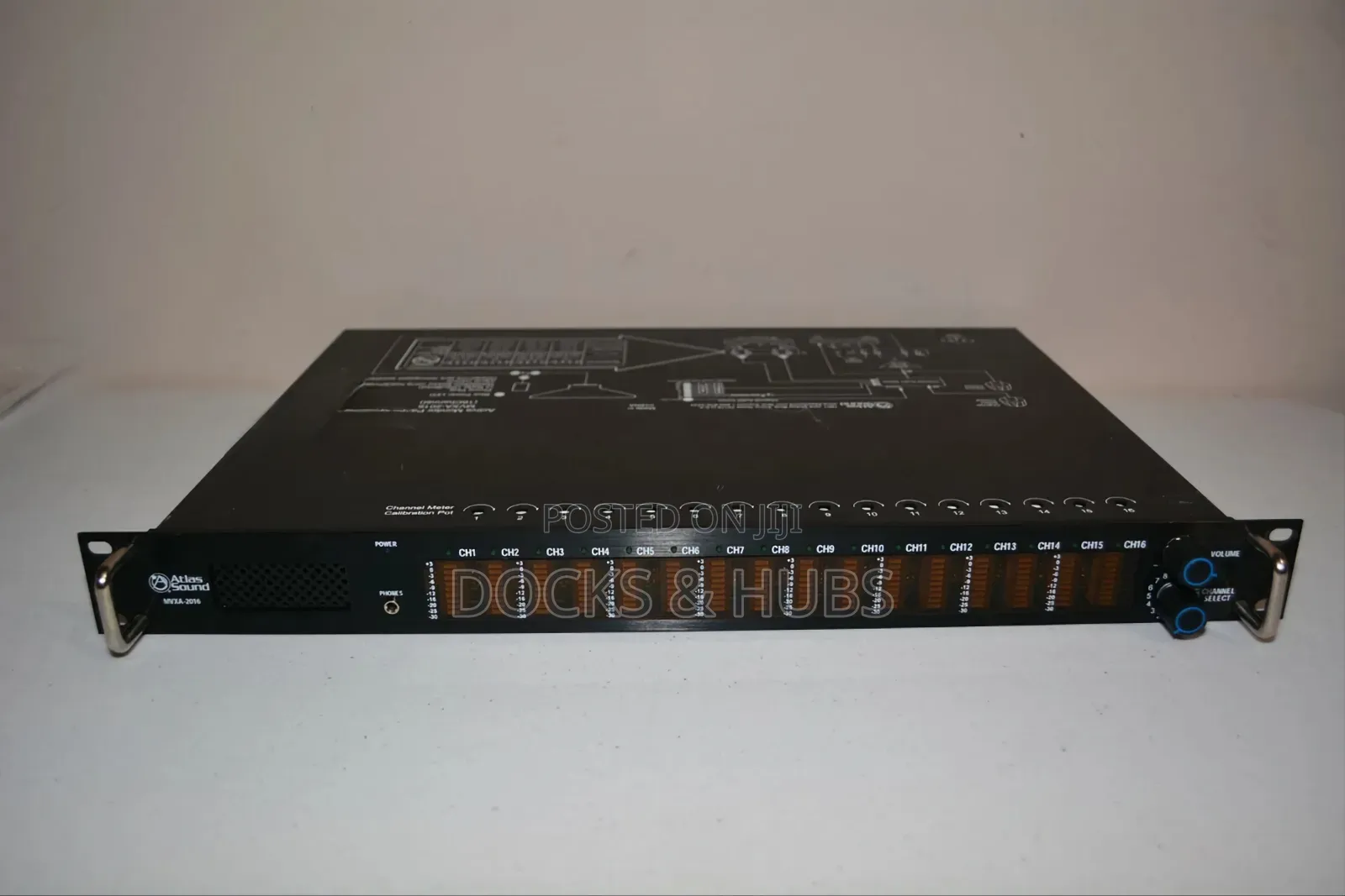 Atlas Sound MVXA-2016 16-Channel Active Audio Monitor Panel