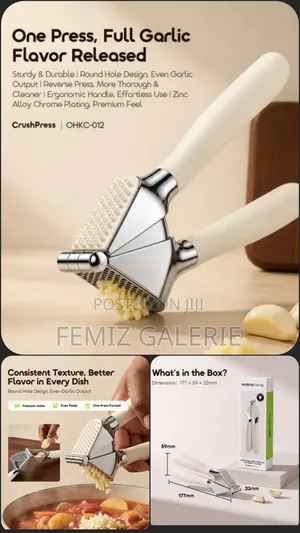 Oraimo CrushPress Garlic Press