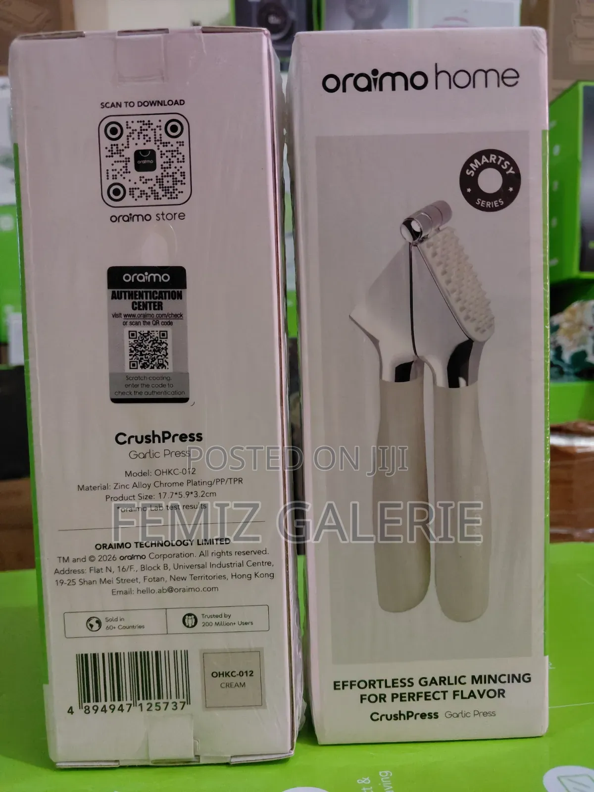 Oraimo CrushPress Garlic Press