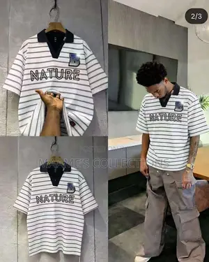 Stylish Striped Polo Shirt for Men – Casual Wear