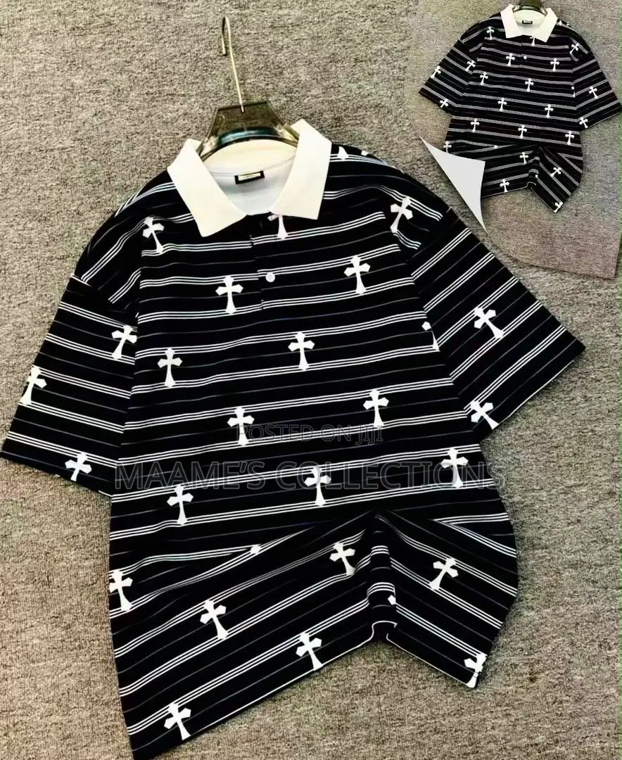 Stylish Striped Polo Shirt for Men – Casual Wear