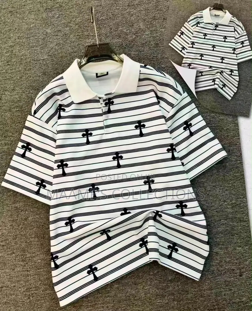 Stylish Striped Polo Shirt for Men – Casual Wear