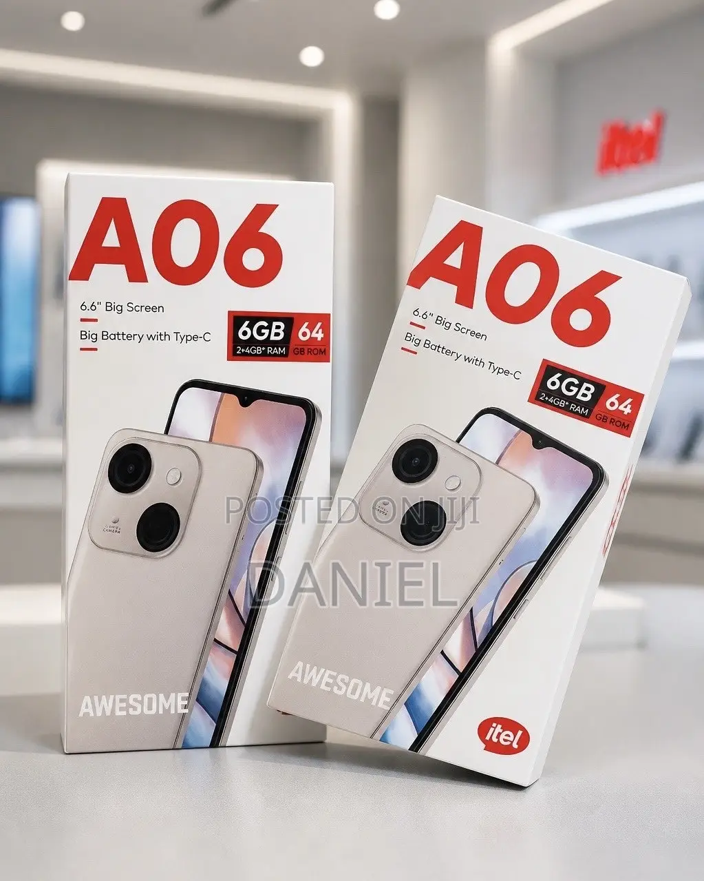 New Itel A06 64 GB White