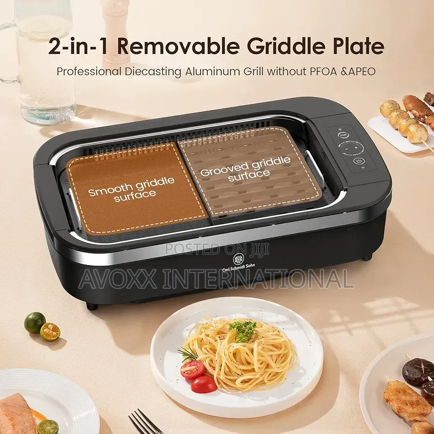 Carl Schmidt Sohn Smokeless Indoor Electric Grill Removable Plate