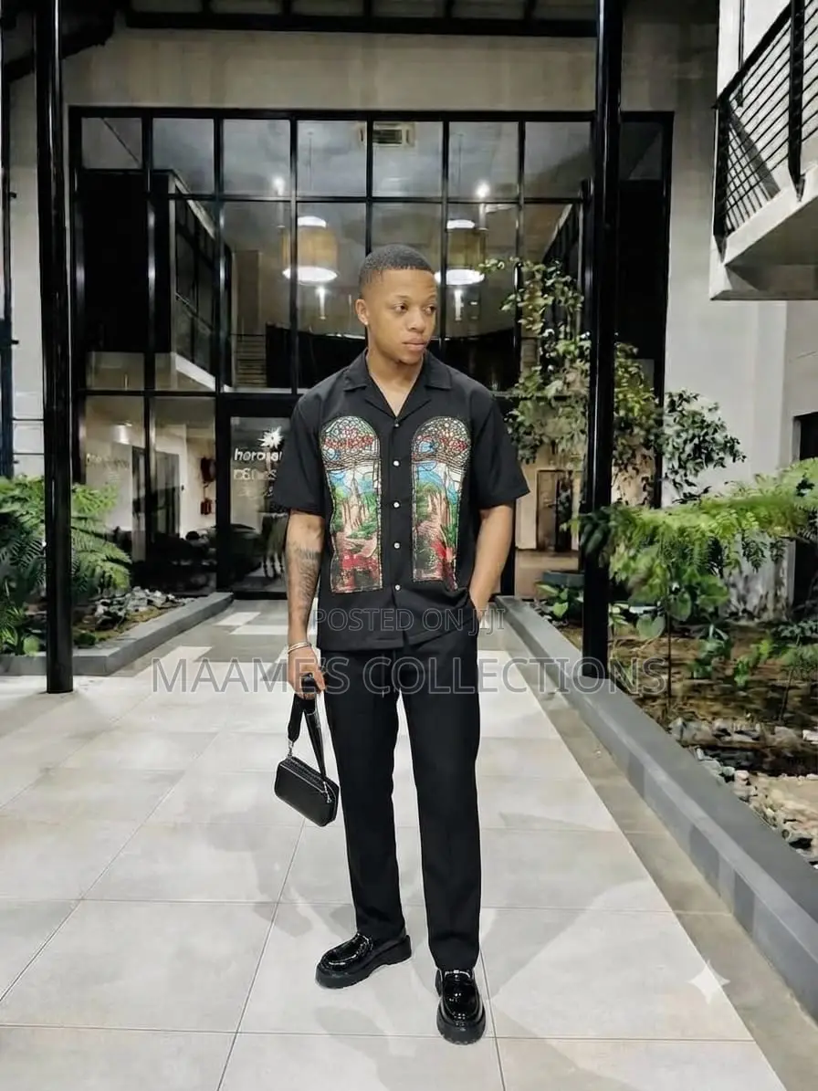 Men's Casual Two-Piece Co-Ord Top and Down Set