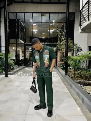 Men's Casual Two-Piece Co-Ord Top and Down Set