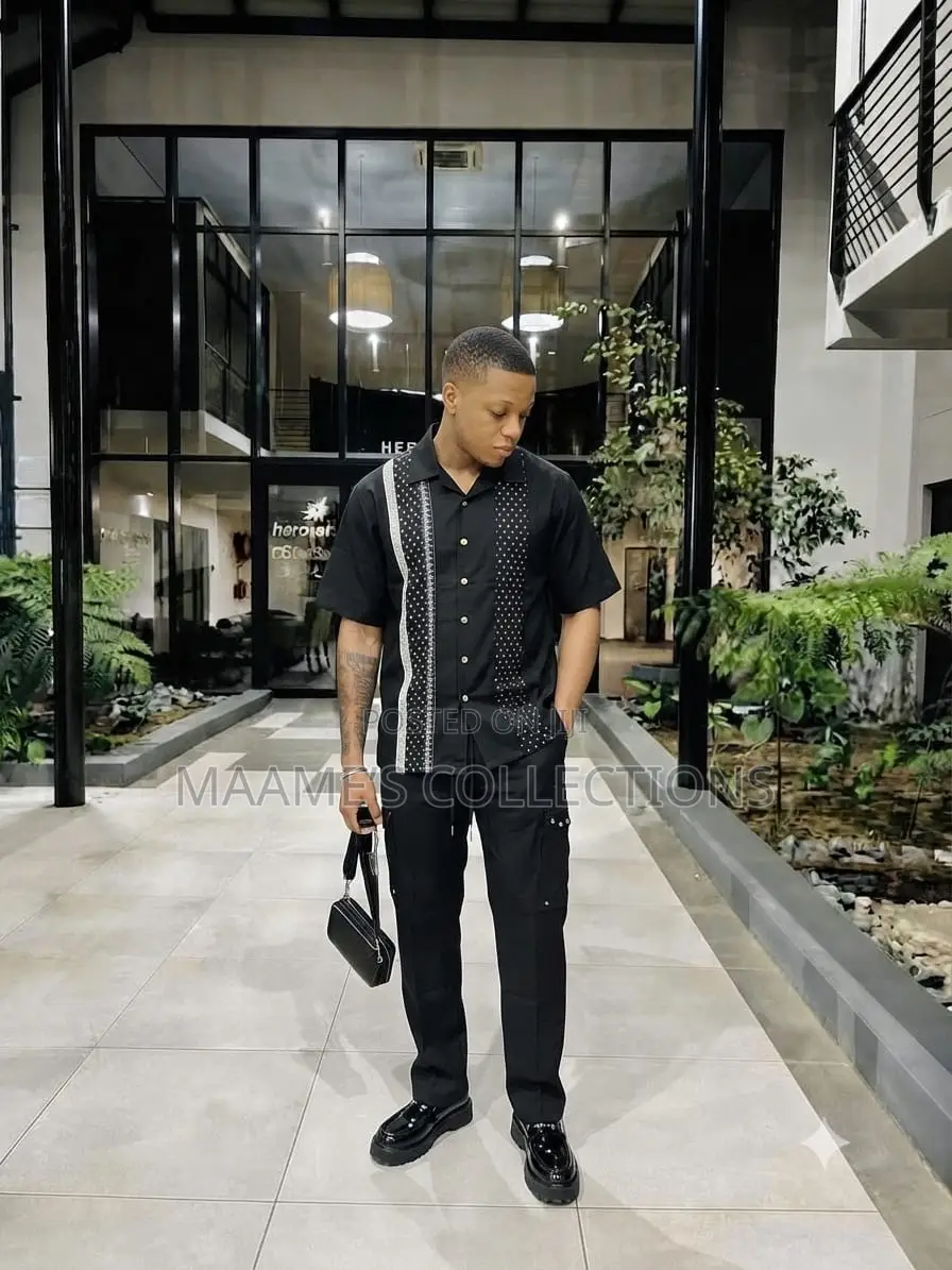 Men's Casual Two-Piece Co-Ord Top and Down Set