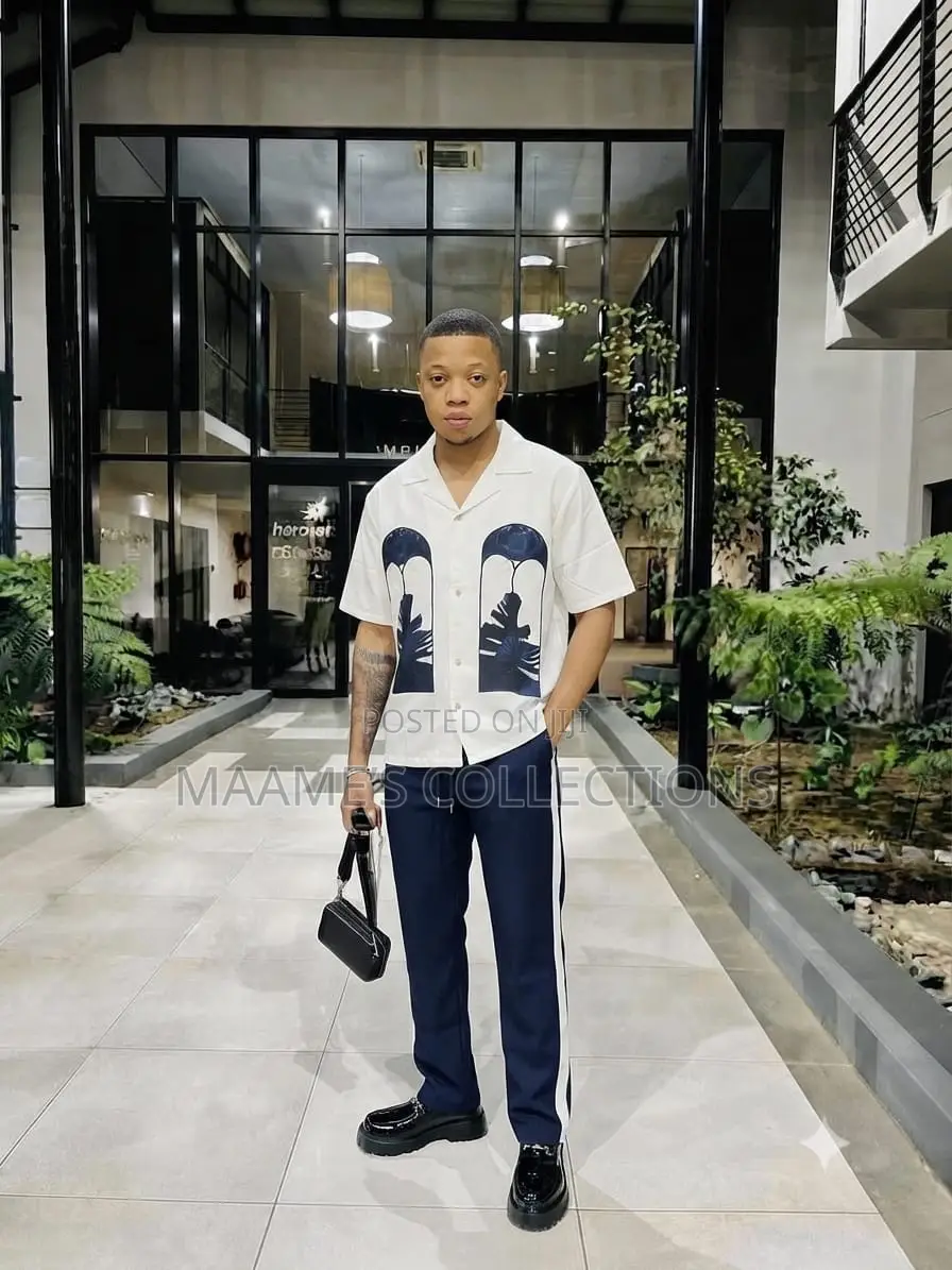 Men's Casual Two-Piece Co-Ord Top and Down Set