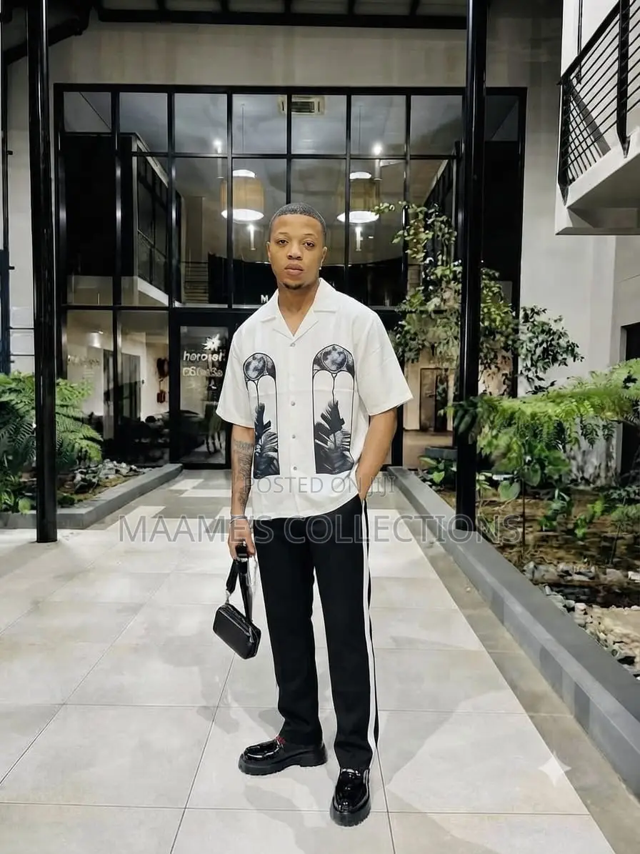 Men's Casual Two-Piece Co-Ord Top and Down Set