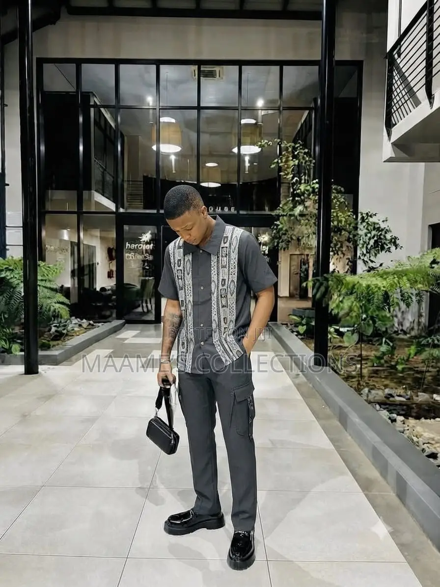 Men's Casual Two-Piece Co-Ord Top and Down Set