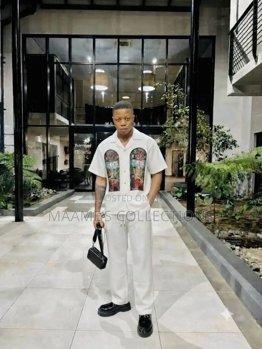 Men's Casual Two-Piece Co-Ord Top and Down Set