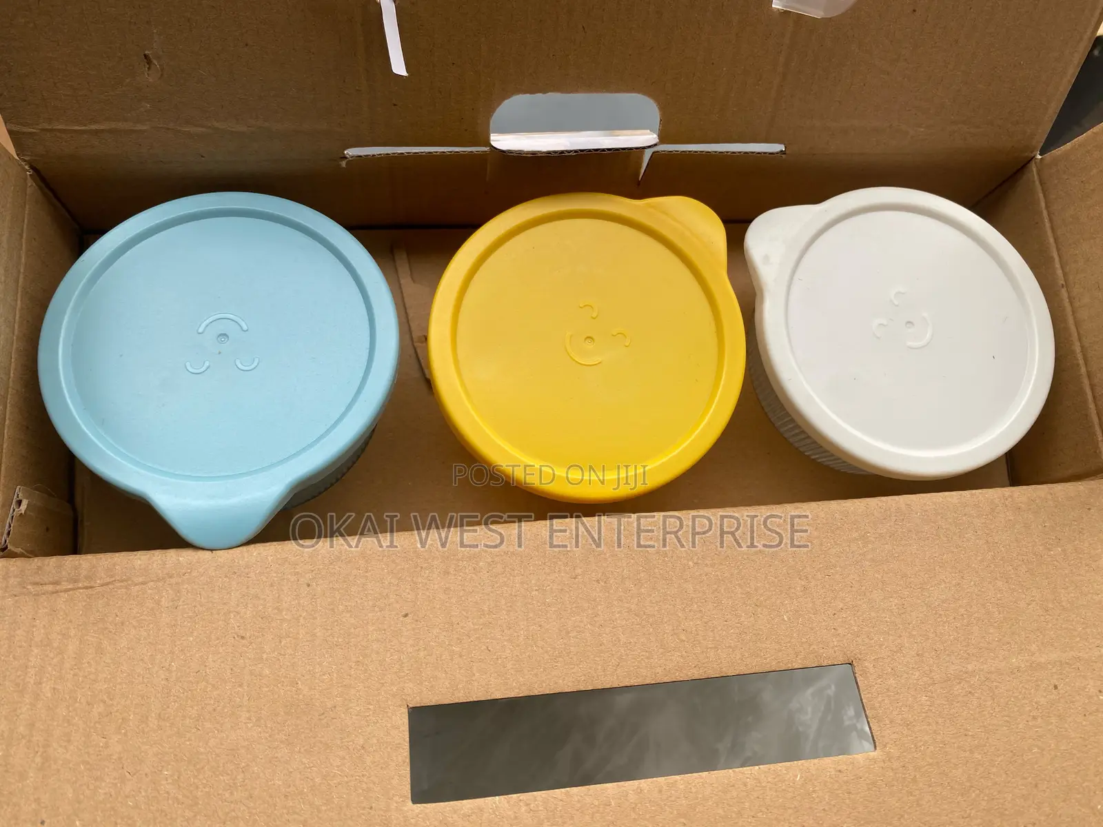 Enjoyment Glass Storage Jar With Lid 6in1