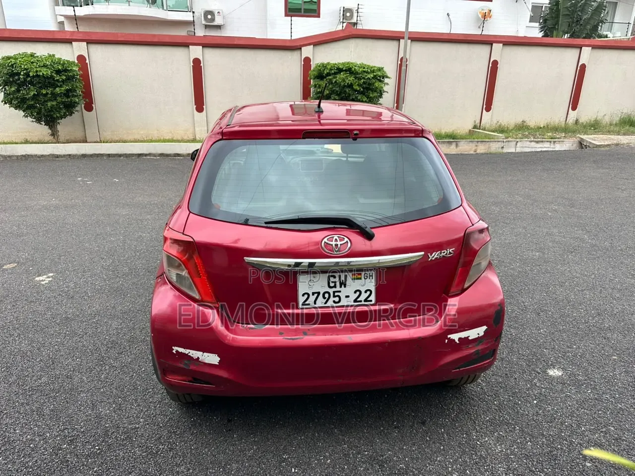 Toyota Yaris 2012 Red