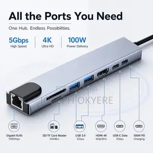 USB-C 8-in-1 Multiport Hub Adapter
