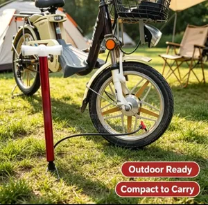 Portable Bicycle Pump – Non-Slip Grip Hand Pump for Bike Tyres