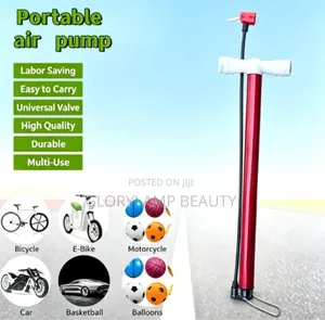 Portable Bicycle Pump – Non-Slip Grip Hand Pump for Bike Tyres
