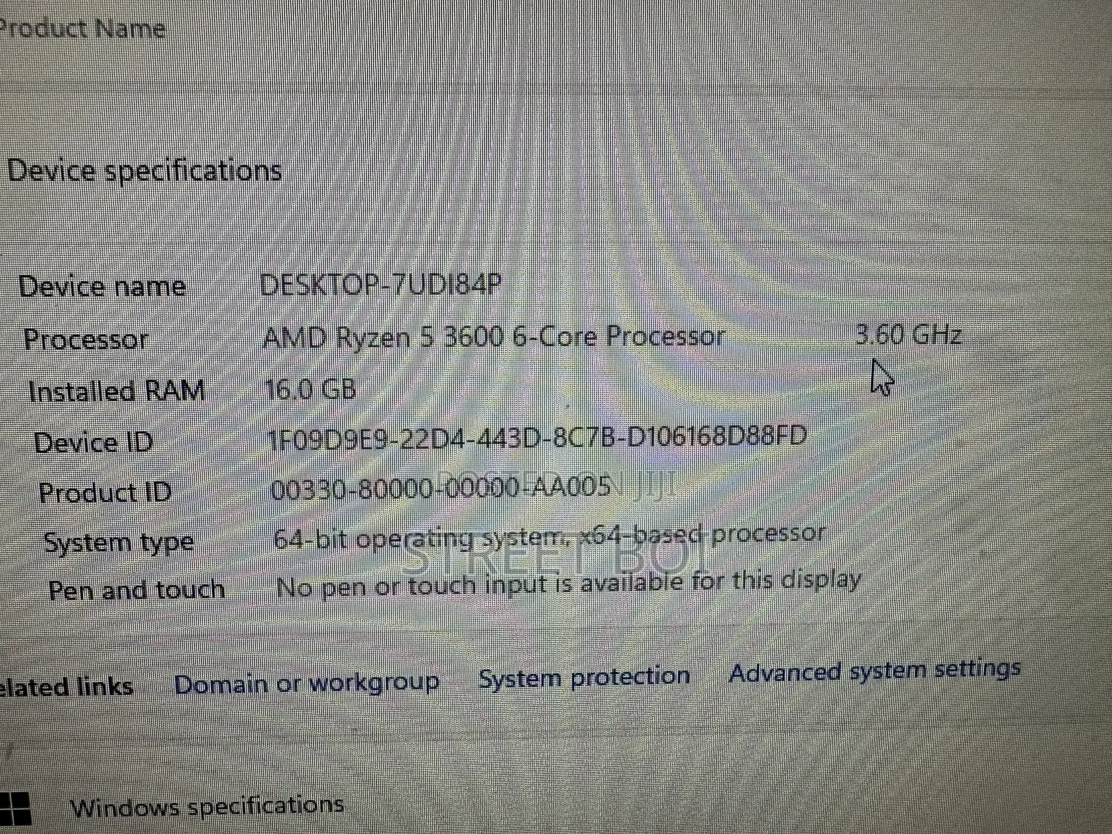 Desktop Computer Asus TUF Gaming FX10CP 16GB AMD Ryzen 5 HDD+SSD 500GB