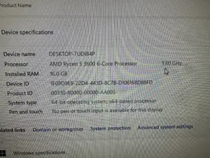 Desktop Computer Asus TUF Gaming FX10CP 16GB AMD Ryzen 5 HDD+SSD 500GB