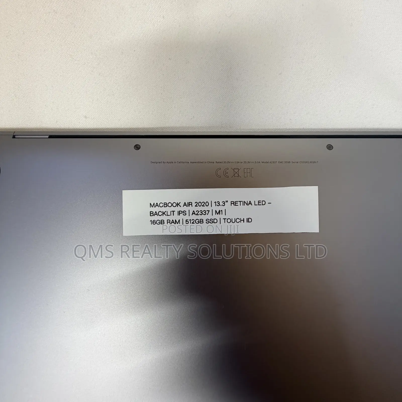 Laptop Apple MacBook Air 16GB Apple M1 SSD 512GB